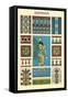 Ornament-Assyrian-Racinet-Framed Stretched Canvas