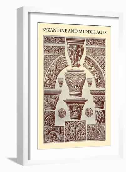 Ornament-Byzantine and Middle Ages-Racinet-Framed Art Print