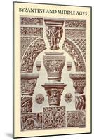 Ornament-Byzantine and Middle Ages-Racinet-Mounted Art Print