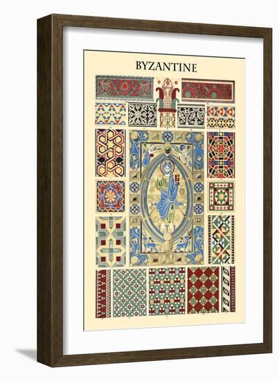 Ornament-Byzantine-Racinet-Framed Art Print