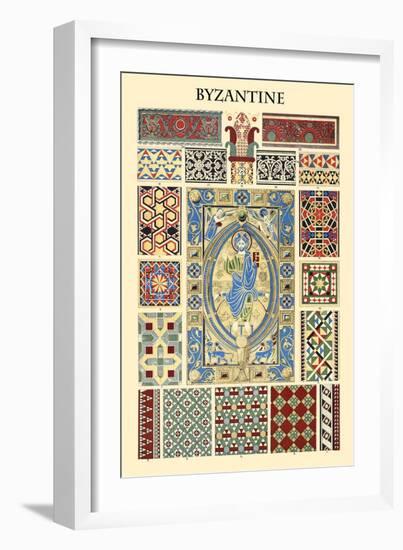 Ornament-Byzantine-Racinet-Framed Art Print