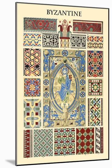 Ornament-Byzantine-Racinet-Mounted Art Print