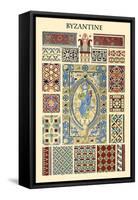 Ornament-Byzantine-Racinet-Framed Stretched Canvas