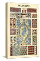 Ornament-Byzantine-Racinet-Stretched Canvas