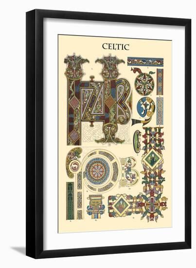 Ornament-Celtic-Racinet-Framed Art Print