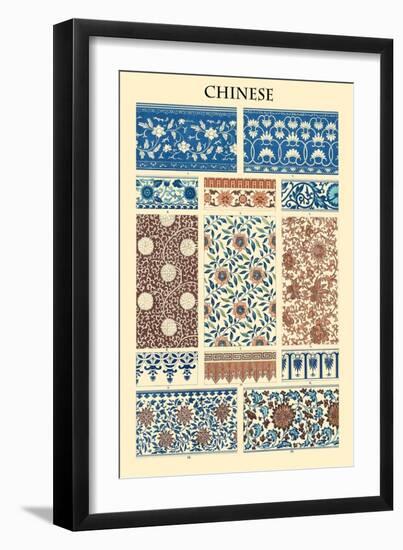 Ornament-Chinese-Racinet-Framed Art Print