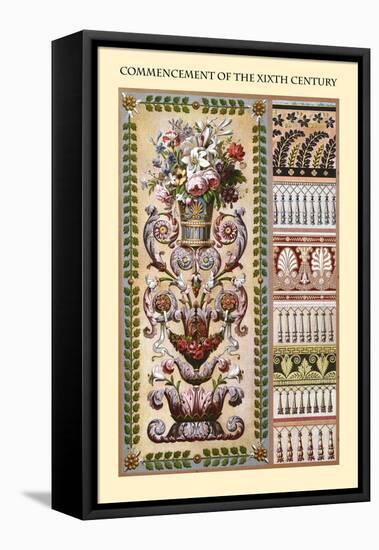 Ornament-Commencement of the XIXth Century-Racinet-Framed Stretched Canvas