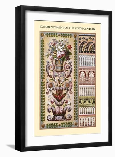 Ornament-Commencement of the XIXth Century-Racinet-Framed Art Print