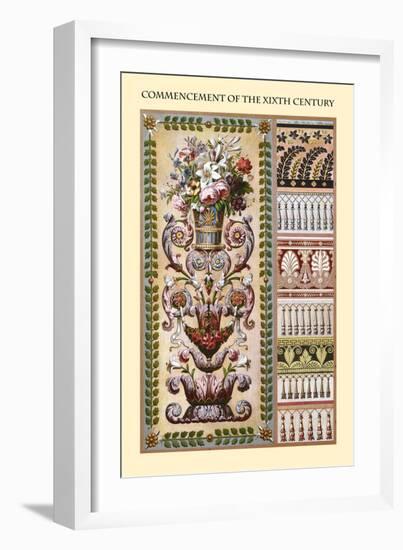 Ornament-Commencement of the XIXth Century-Racinet-Framed Art Print