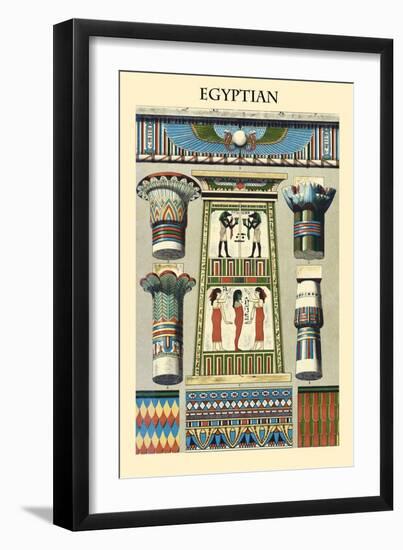 Ornament-Egyptian-Racinet-Framed Art Print