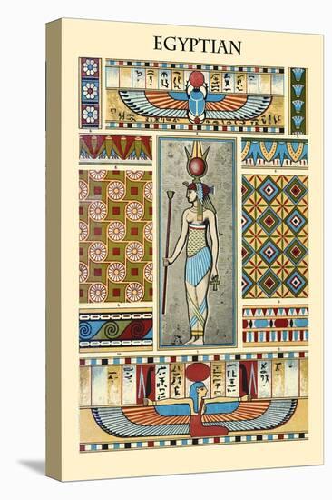 Ornament-Egyptian-Racinet-Stretched Canvas