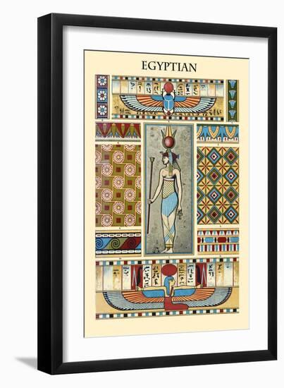 Ornament-Egyptian-Racinet-Framed Art Print