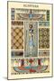 Ornament-Egyptian-Racinet-Mounted Art Print