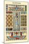 Ornament-Egyptian-Racinet-Mounted Art Print