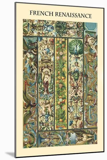 Ornament-French Renaissance-Racinet-Mounted Art Print