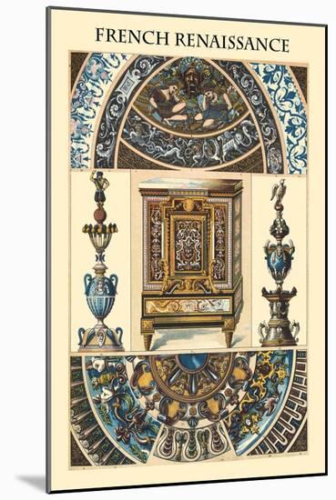 Ornament-French Renaissance-Racinet-Mounted Art Print