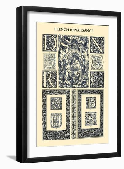 Ornament-French Renaissance-Racinet-Framed Art Print