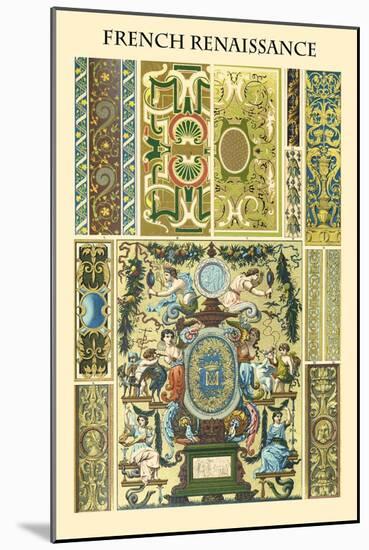 Ornament-French Renaissance-Racinet-Mounted Art Print