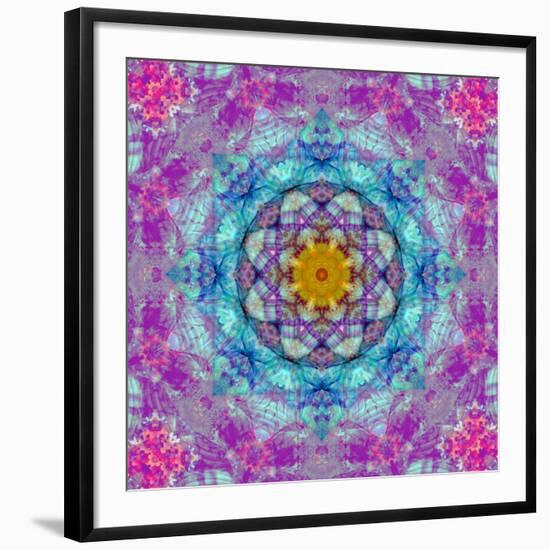 Ornament from Flower Photographs, Conceptual Layer Work-Alaya Gadeh-Framed Photographic Print