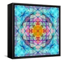 Ornament from Flower Photographs, Conceptual Layer Work-Alaya Gadeh-Framed Stretched Canvas