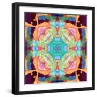 Ornament from Flower Photographs, Multicolor Layer Artwork-Alaya Gadeh-Framed Photographic Print