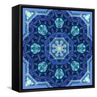 Ornament from Orchids in Blue Colors-Alaya Gadeh-Framed Stretched Canvas