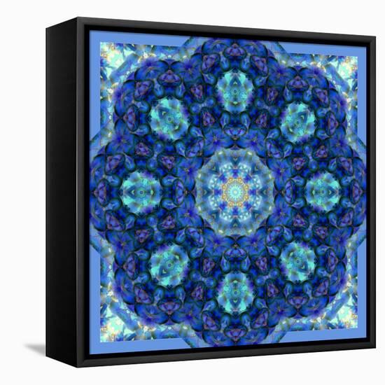 Ornament from Orchids in Blue Colors-Alaya Gadeh-Framed Stretched Canvas