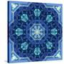 Ornament from Orchids in Blue Colors-Alaya Gadeh-Stretched Canvas