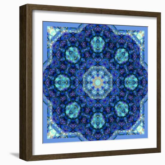 Ornament from Orchids in Blue Colors-Alaya Gadeh-Framed Photographic Print