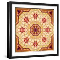 Ornament from Orchids in Warm Colors-Alaya Gadeh-Framed Photographic Print