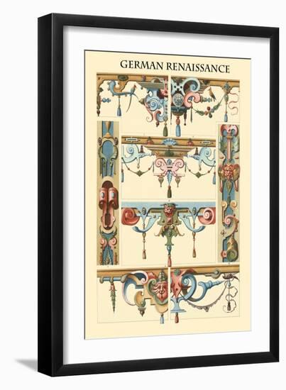 Ornament-German Renaissance-Racinet-Framed Art Print