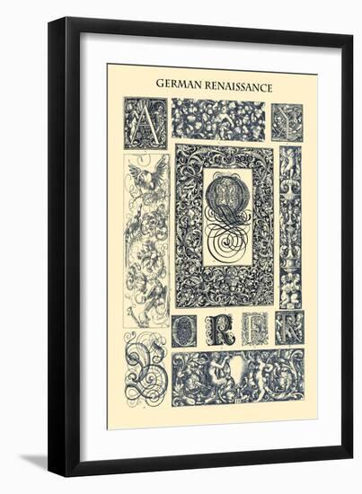 Ornament-German Renaissance-Racinet-Framed Art Print