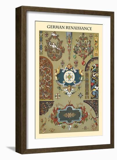 Ornament-German Renaissance-Racinet-Framed Art Print