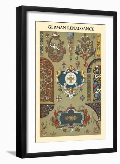 Ornament-German Renaissance-Racinet-Framed Art Print