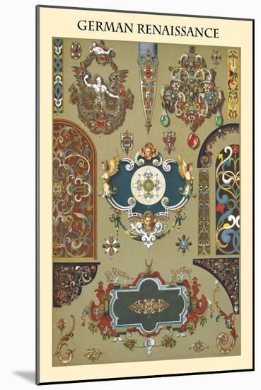 Ornament-German Renaissance-Racinet-Mounted Art Print