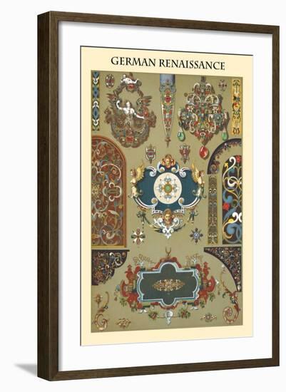 Ornament-German Renaissance-Racinet-Framed Art Print