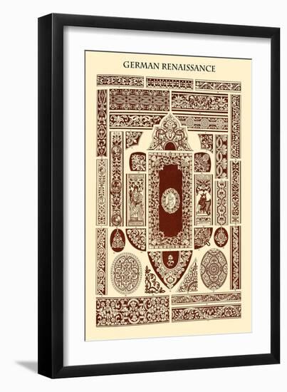 Ornament-German Renaissance-Racinet-Framed Art Print