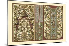 Ornament-German Renaissance-Racinet-Mounted Art Print