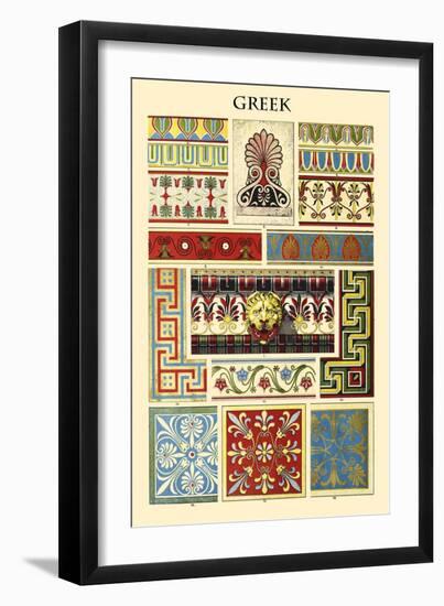 Ornament-Greek-Racinet-Framed Art Print