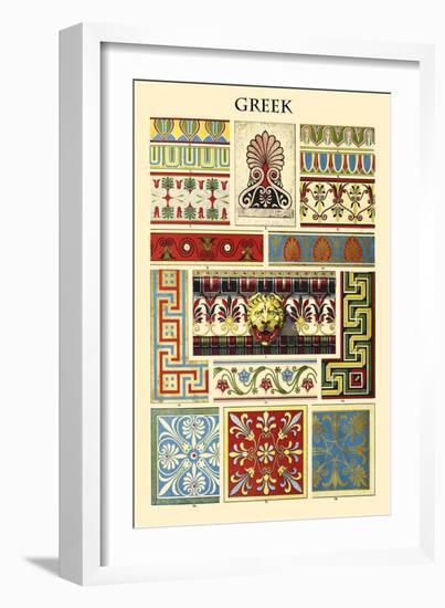 Ornament-Greek-Racinet-Framed Art Print
