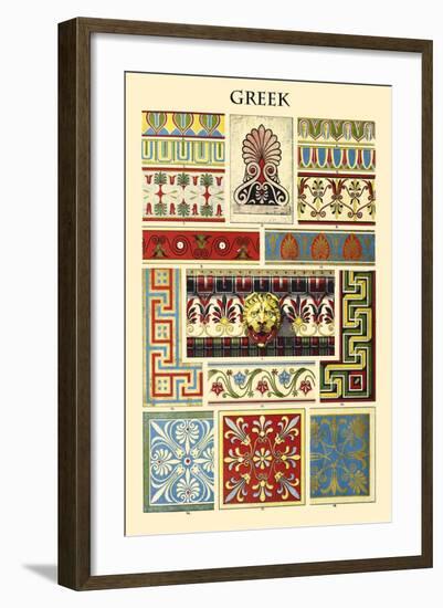 Ornament-Greek-Racinet-Framed Art Print