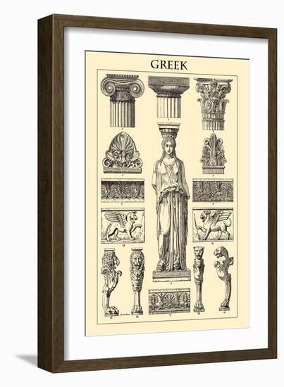 Ornament-Greek-Racinet-Framed Art Print