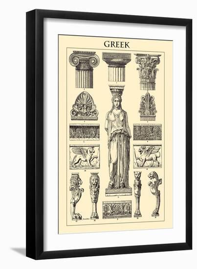 Ornament-Greek-Racinet-Framed Art Print