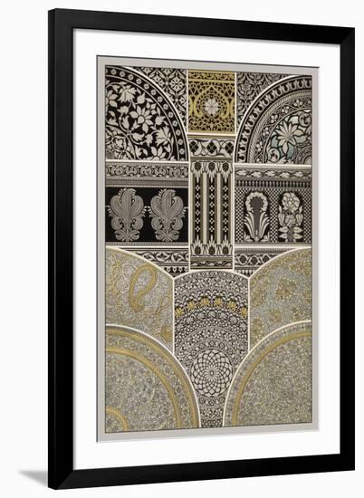 Ornament in Gold and Silver I-Vision Studio-Framed Art Print