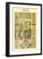 Ornament-Indian-Racinet-Framed Art Print