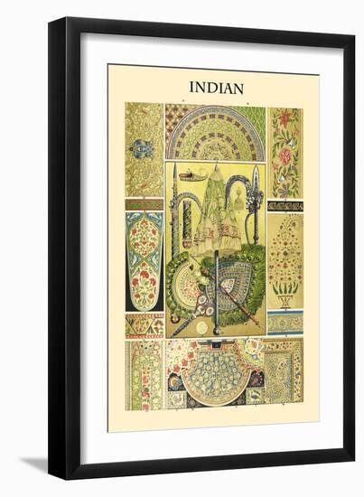 Ornament-Indian-Racinet-Framed Art Print