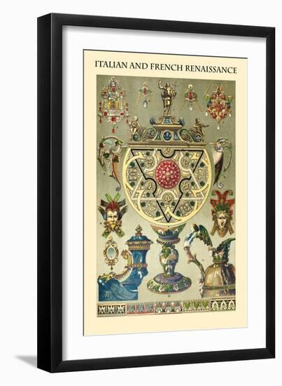 Ornament-Italian and French Renaissance-Racinet-Framed Art Print