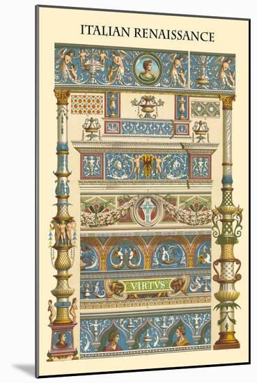 Ornament-Italian Renaissance-Racinet-Mounted Art Print