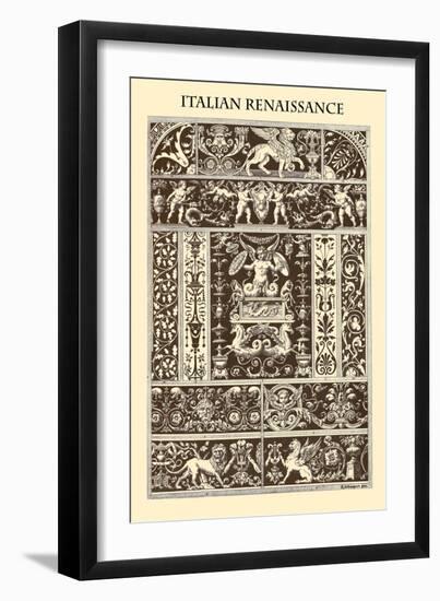 Ornament-Italian Renaissance-Racinet-Framed Art Print