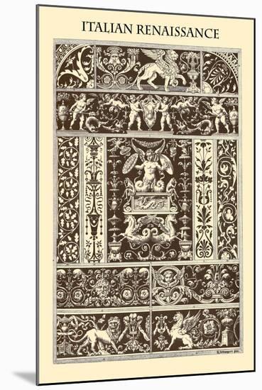 Ornament-Italian Renaissance-Racinet-Mounted Art Print